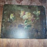 Painting of flowers from the 19th century, Napoleon III period.