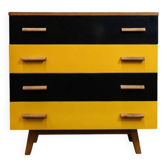 Large chest of drawers with colored fronts