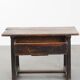 Antique Spanish side table from the late 18th century with a drawer