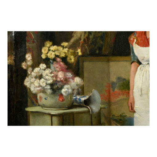 Painting "Soubrette" signed Auguste Serrure