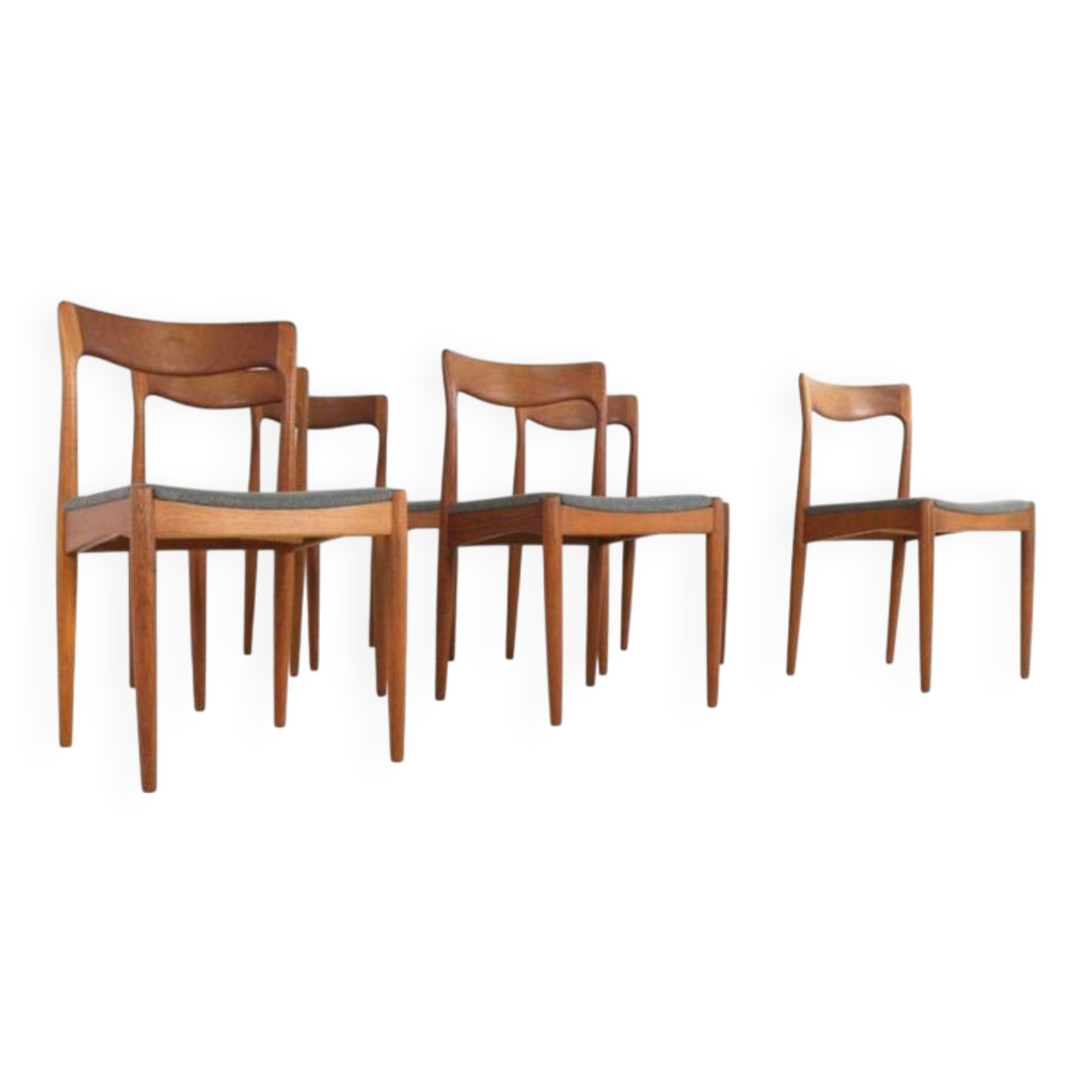 Ensemble de 6 chaises Arne Vodder pour Vamo Møbelfabrik - design danois en teck