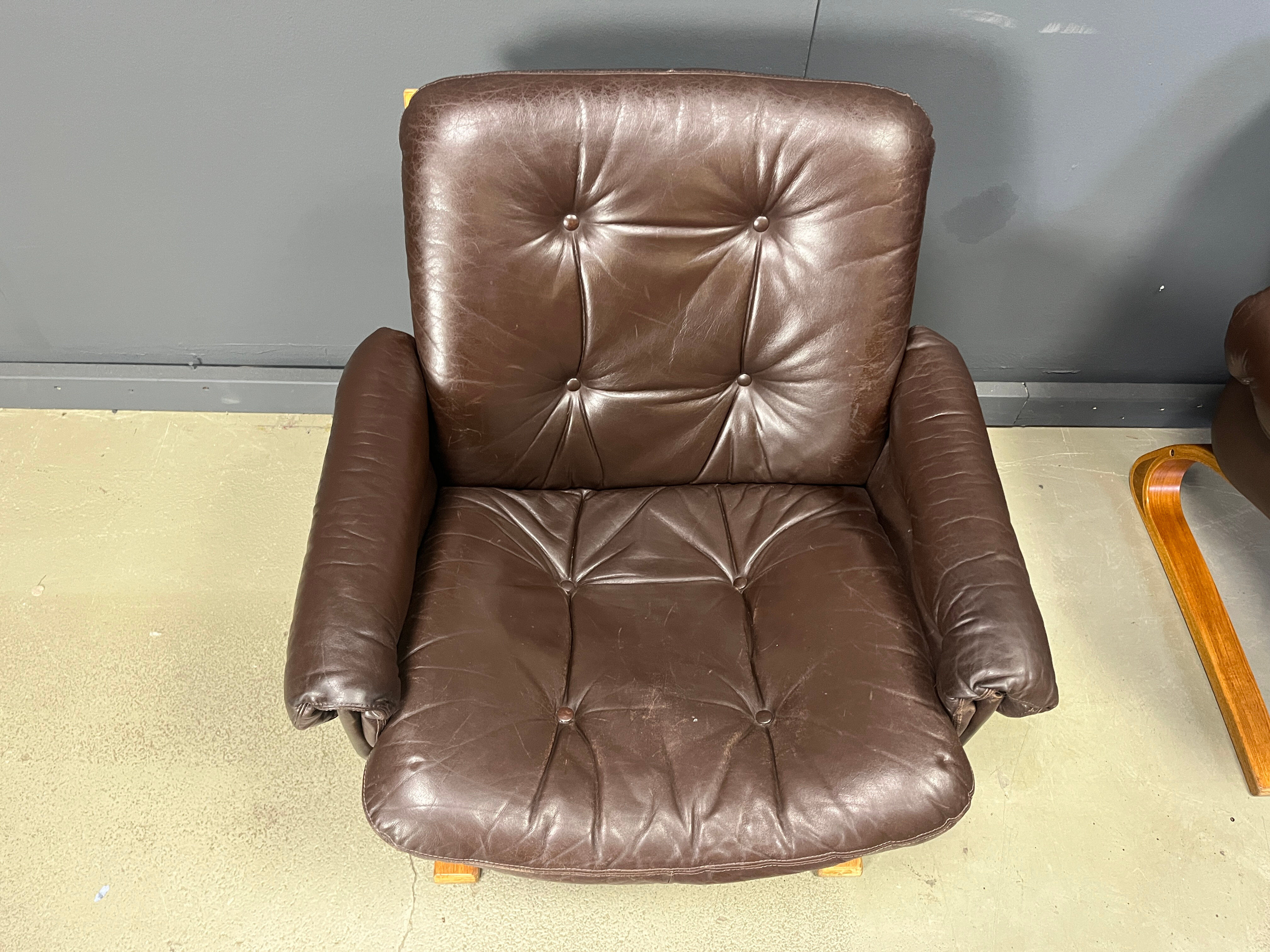 Elsa & Nordahl Solheim Kengu armchairs, set of 3 - 1960s