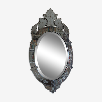 Vintage art deco venetian mirror