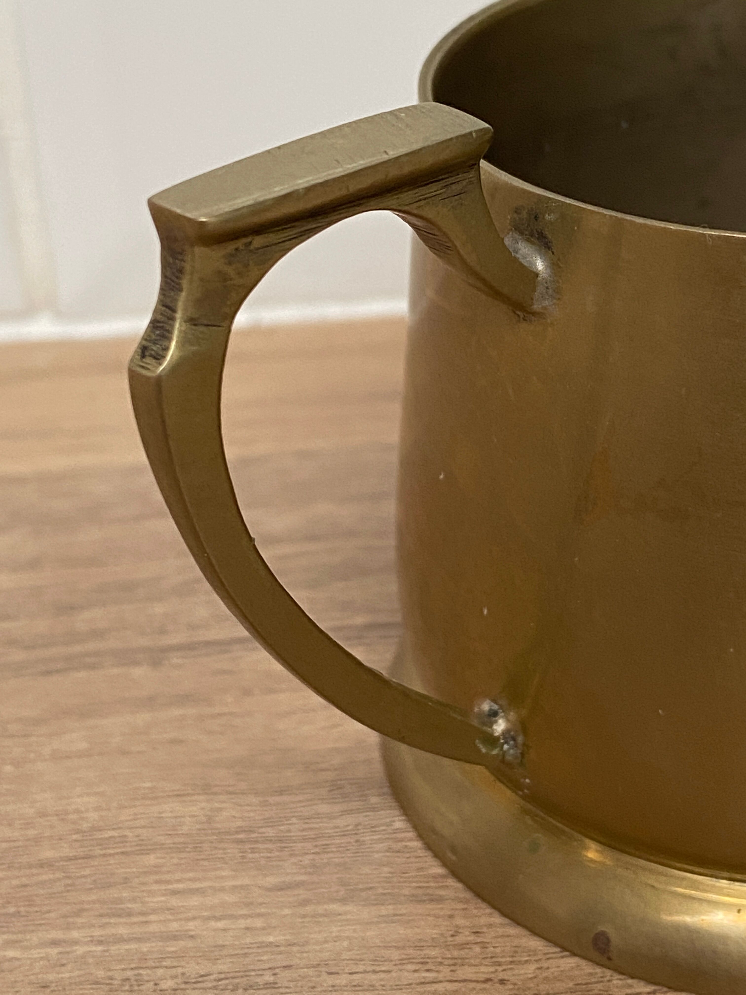Small brass pitcher