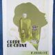 A paper advertisement for perfume brand crêpe de chine and eau de cologne from 1937 magazine