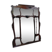 Large mahogany Art Nouveau mirror 178x220cm