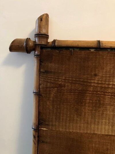 Antique bamboo mirror
