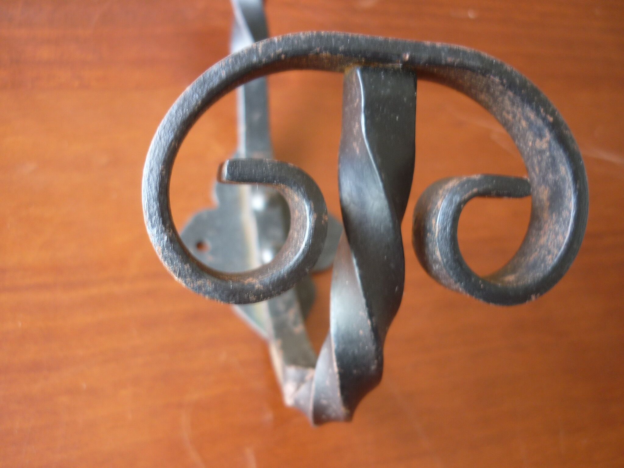 Twisted iron hook