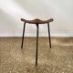 Rare tripod stool by Astor Glibstrup for Frederikssund Mobelfabrik, Denmark, 1950s
