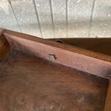 Solid oak desk with a Louis XV 1900 style drawer