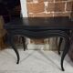 console noire en bois