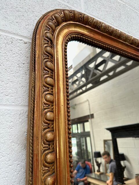 Miroir doré fin XIXème