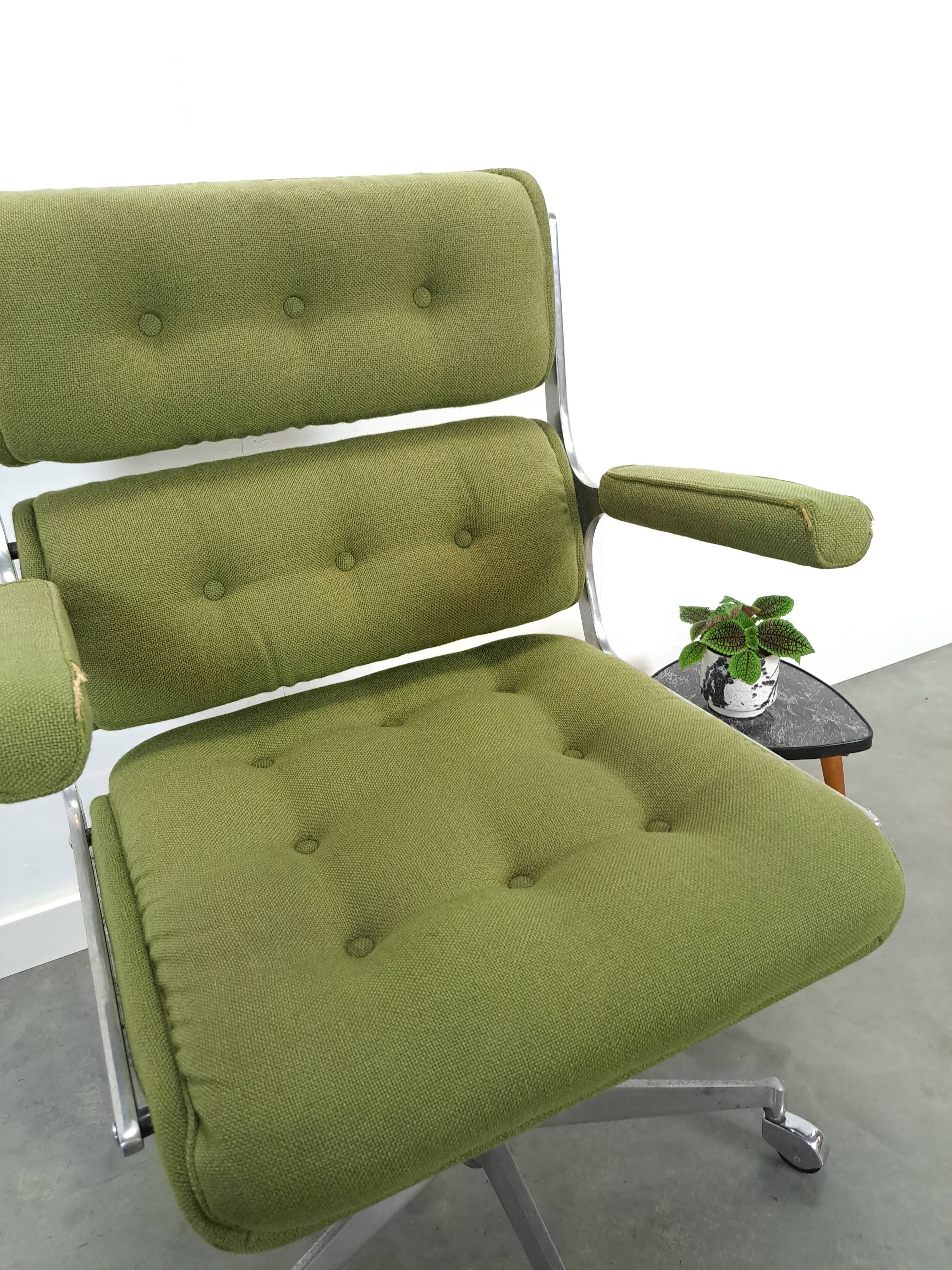 Groene draaibare bureaustoel Ring Mekanikk Norway