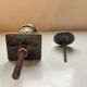Antique bronze hand-shaped door knocker