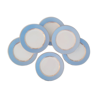 Dessert Plates and Hollow Dishes in Earthenware Café Gilbert by Moulin des Loups Vintage