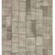 Handwoven oriental overdyed 202 cm x 297 cm brown patchwork carpet