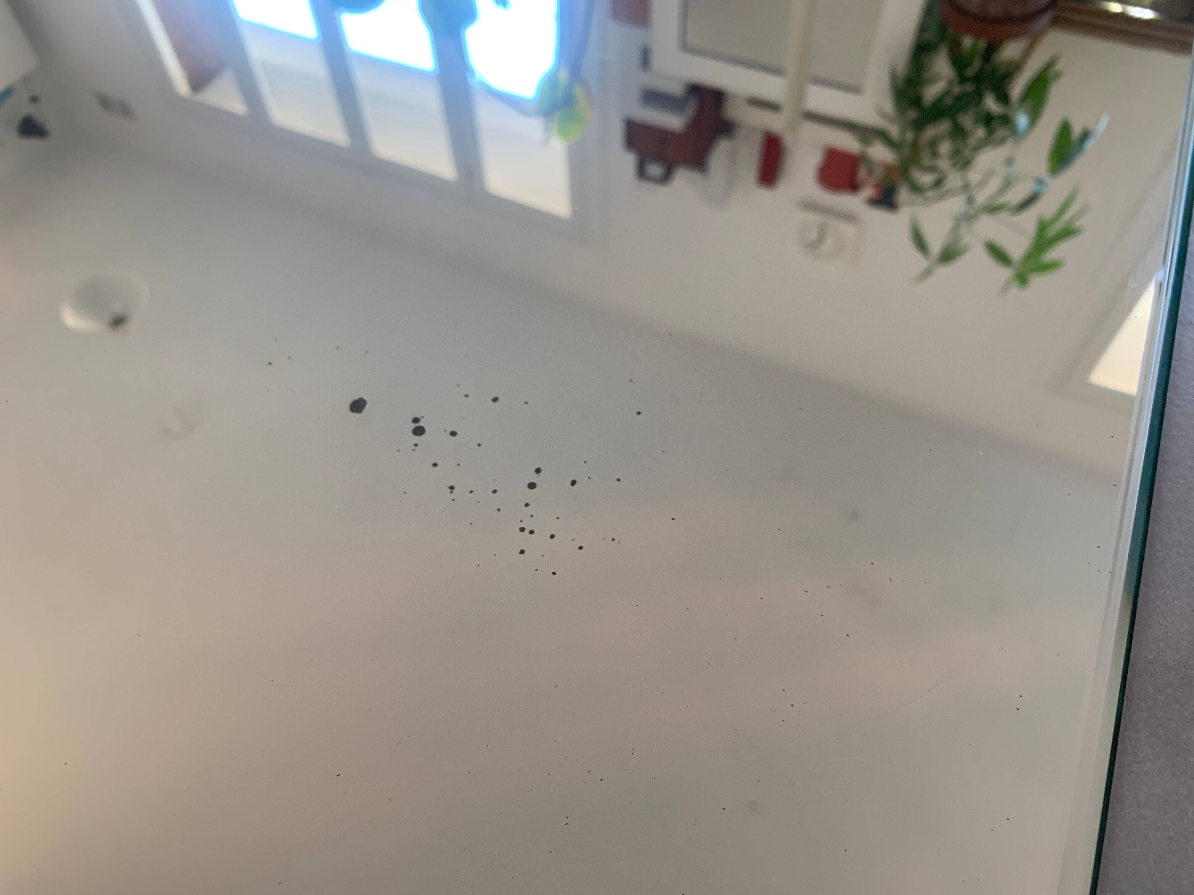 Old beveled mirror 53x82cm