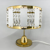 Lampe de table en laiton de la verrerie Novy Bydzov, Tchécoslovaquie, 1970