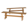 A pair of mid-century brutalist pine benches