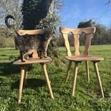 2 old bistro chairs