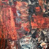 Tableau abstrait années 50