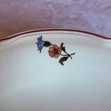 Antique shallow dish in Sarreguemines earthenware – Rustic decoration – Years