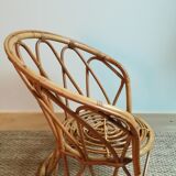 Fauteuil enfant en rotin