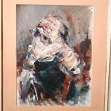 Large oil painting on canvas - Alberto Alberti (1894-1974) 1959 - female figure