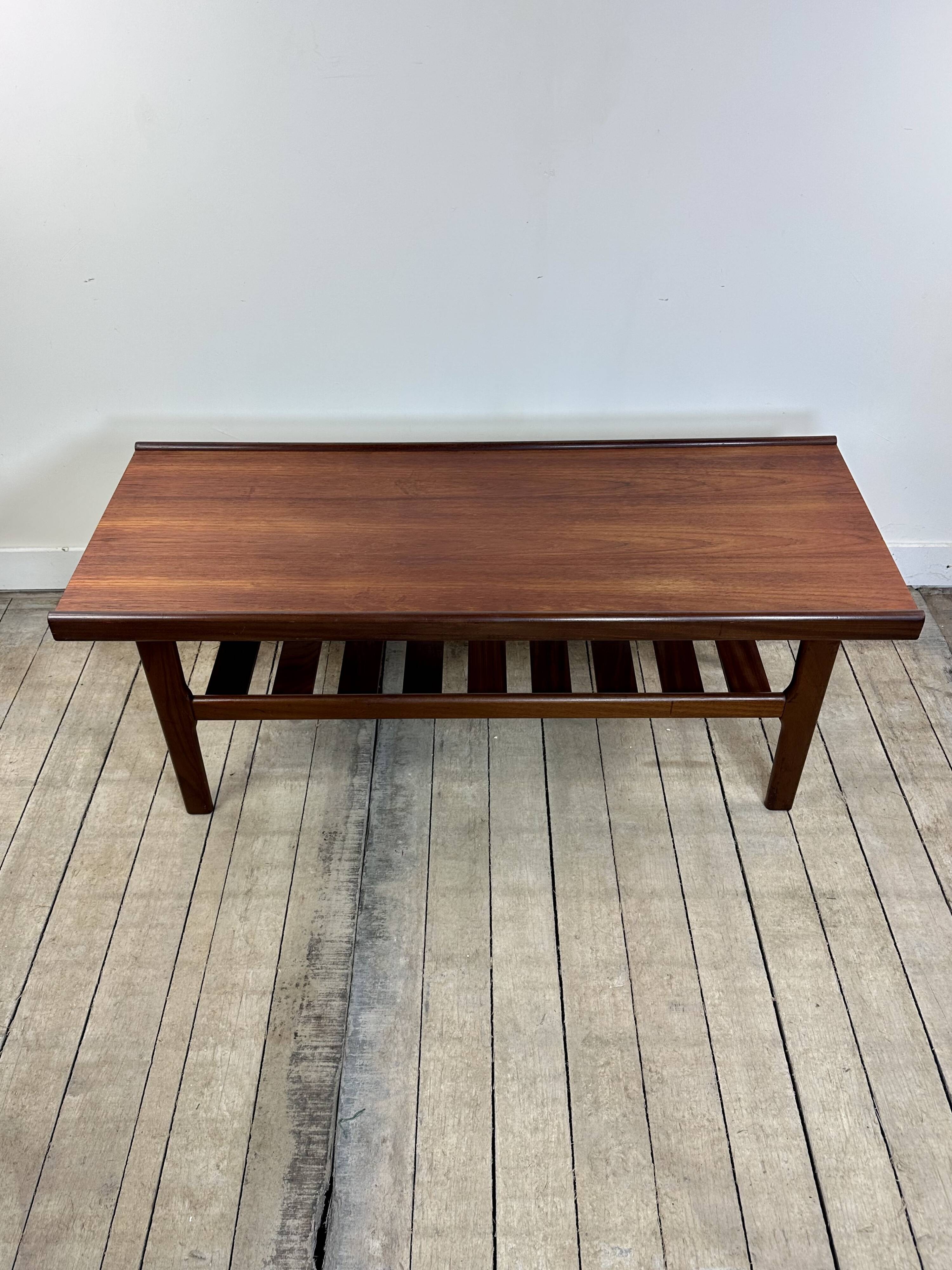 English Myer teak coffee table 1960