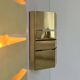 Pair of vintage brass wall lights, France 1970s