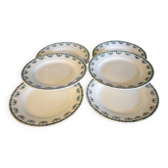 6 assiettes plates et 6 assiettes creuses Céranord