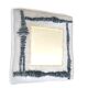 Miroir en résine avec galets et mosaïques or