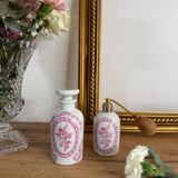 Vintage perfume bottle and spray.