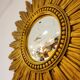 Mid century golden sunburst mirror, 1960s