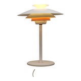 White vintage Danish desk lamp by Jeka Metaltryk - Model Sofie - Denmark 70s