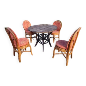 Salon de jardin en rotin