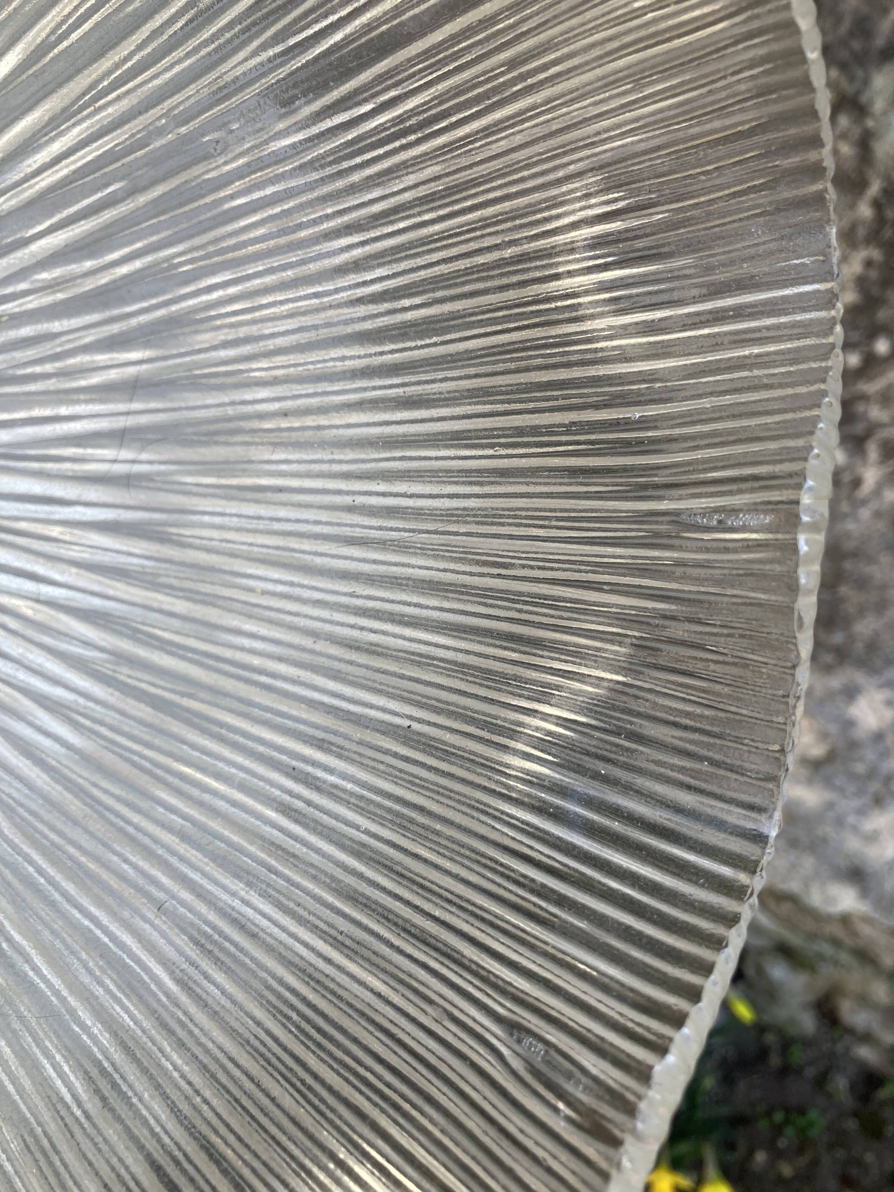 Abat jour en verre vintage