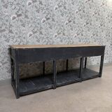 Grande table de drapier patinée (rénovée)