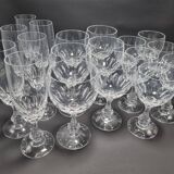 Crystal glassware set - 18 pieces