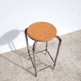 High steel workshop stool