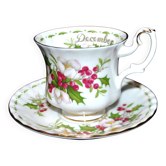 Royal Albert tasse Christmas Rose porcelaine anglaise Rose de Noël December