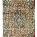 Turkish Anatolian Handmade Vintage Area Rug 200 cm x 118 cm