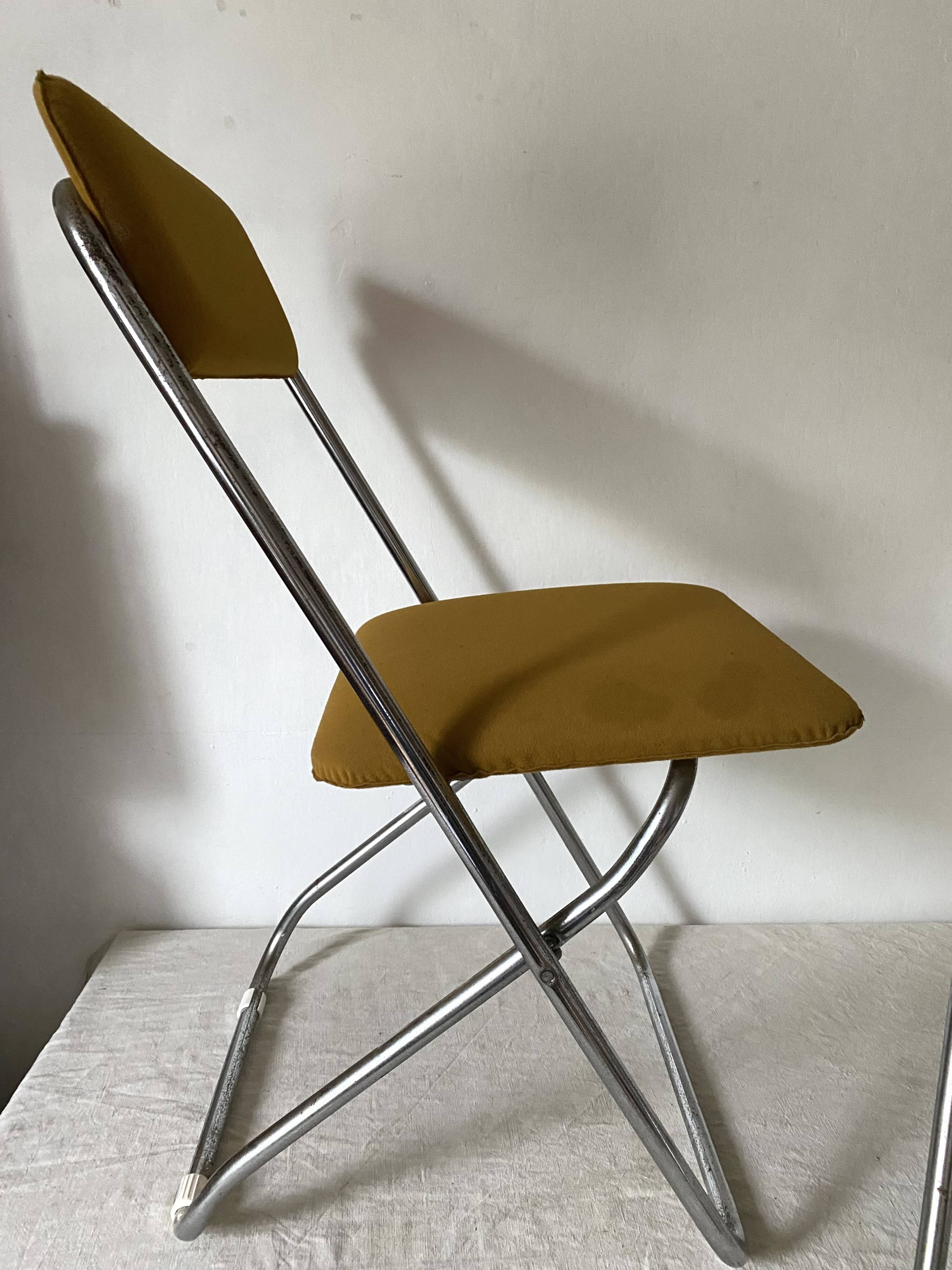 Framar vintage folding chairs; 70s