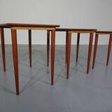 Danish Teak Nesting Tables, 1960s, Set of 3