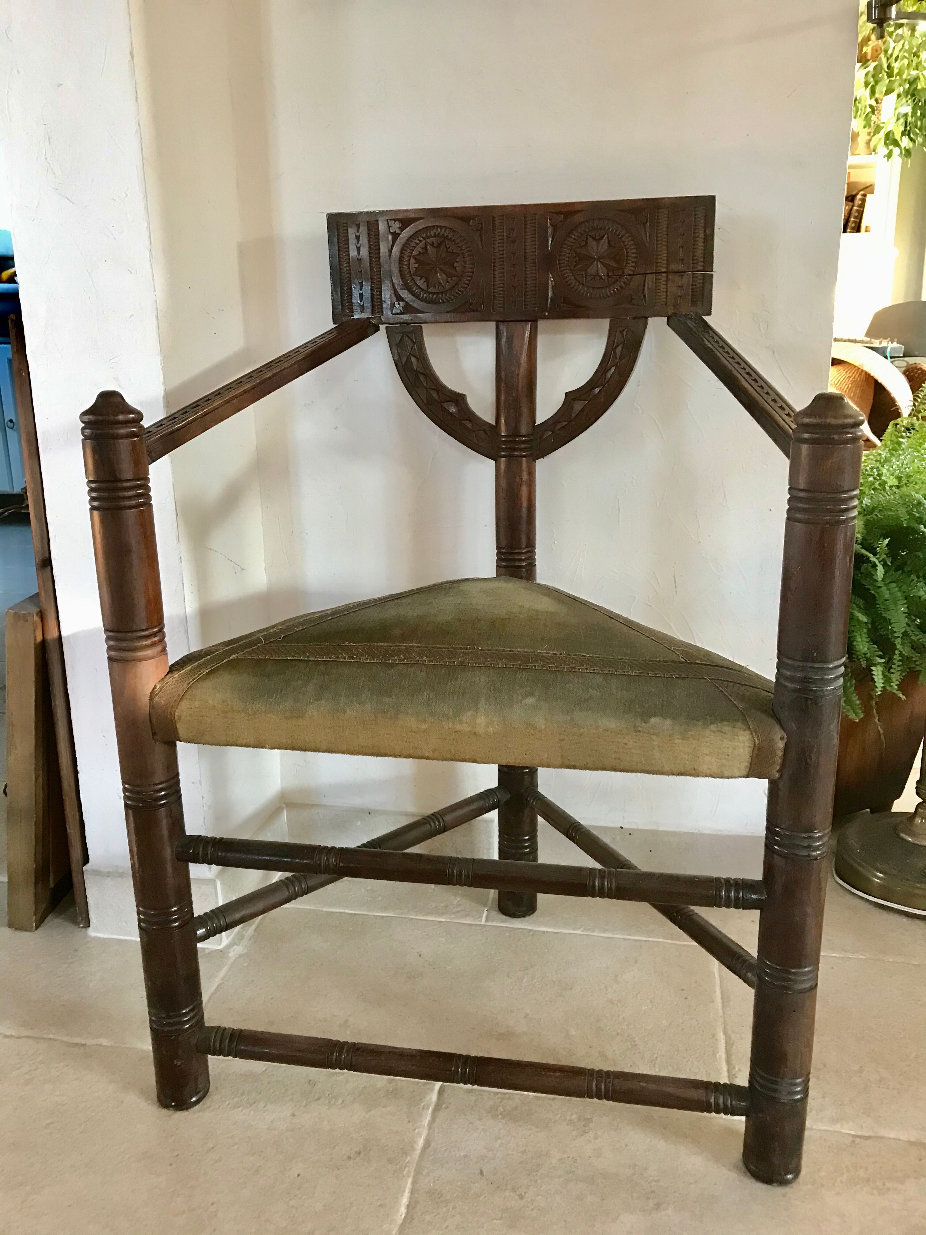 Tripod armchair early 20th Century Breton movement
