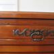 Rustic buffet Louis XV-Regency-jointed-massive wood-snail feet