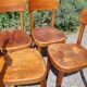 4 bistro chairs Tschan-Baumann Switzerland 1950s