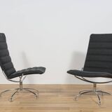 Mid Century SAS Copenhagen Airport Lounge Chairs by Jens Ammunsen for Fritz
