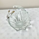 Vintage glass basket emptier