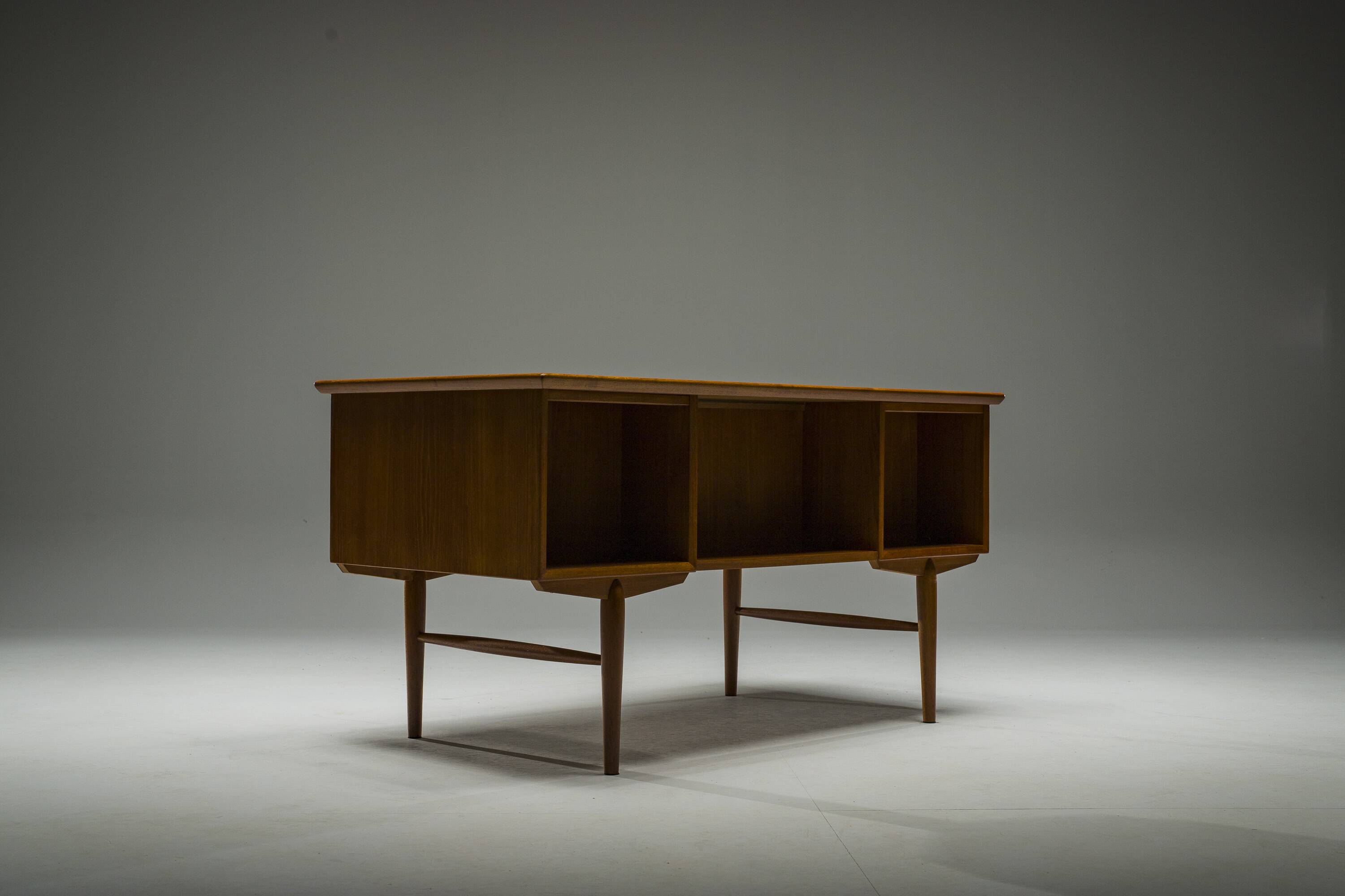 Mid-Century Modern Danish Teak Desk, 1960s